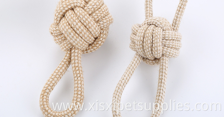 wholesale figure 8 cotton braided ball pet dog toy